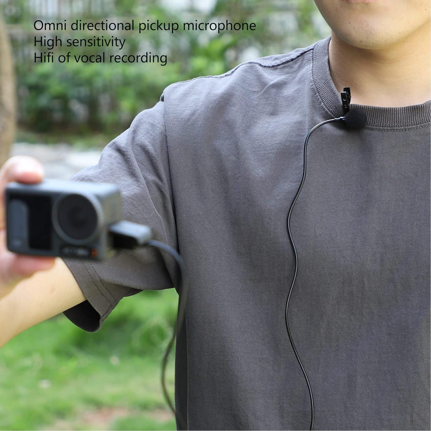 Action Camera External Microphone Usb - ميكروفون صغير بكاميرا USB، ميكروفون لافالير