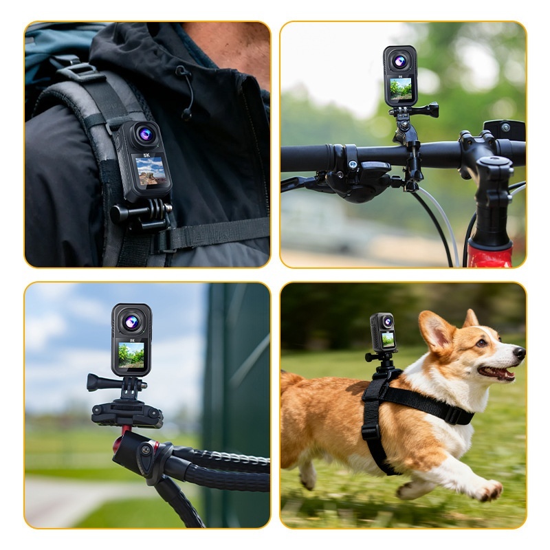 Action Camera 4K 60Fps Dual Screen - كاميرا أكشن صغيرة بدقة 5K، 4K