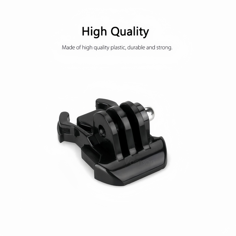 Action Camera Motorcycle Helmet Mount - مشبك تثبيت سريع الفك عالمي، قاعدة