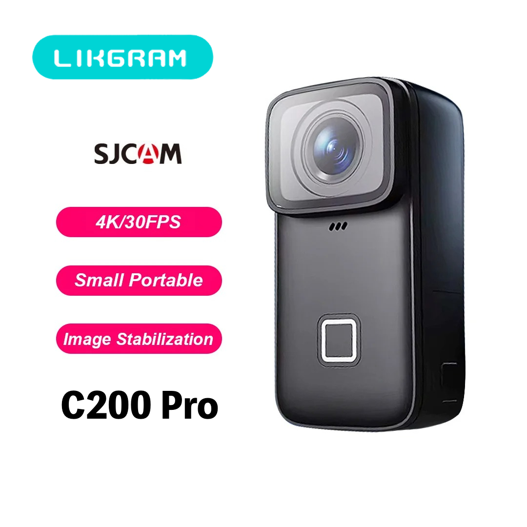 Action Camera Optical Image Stabilization - كاميرا أكشن SJCAM C200 Pro بدقة