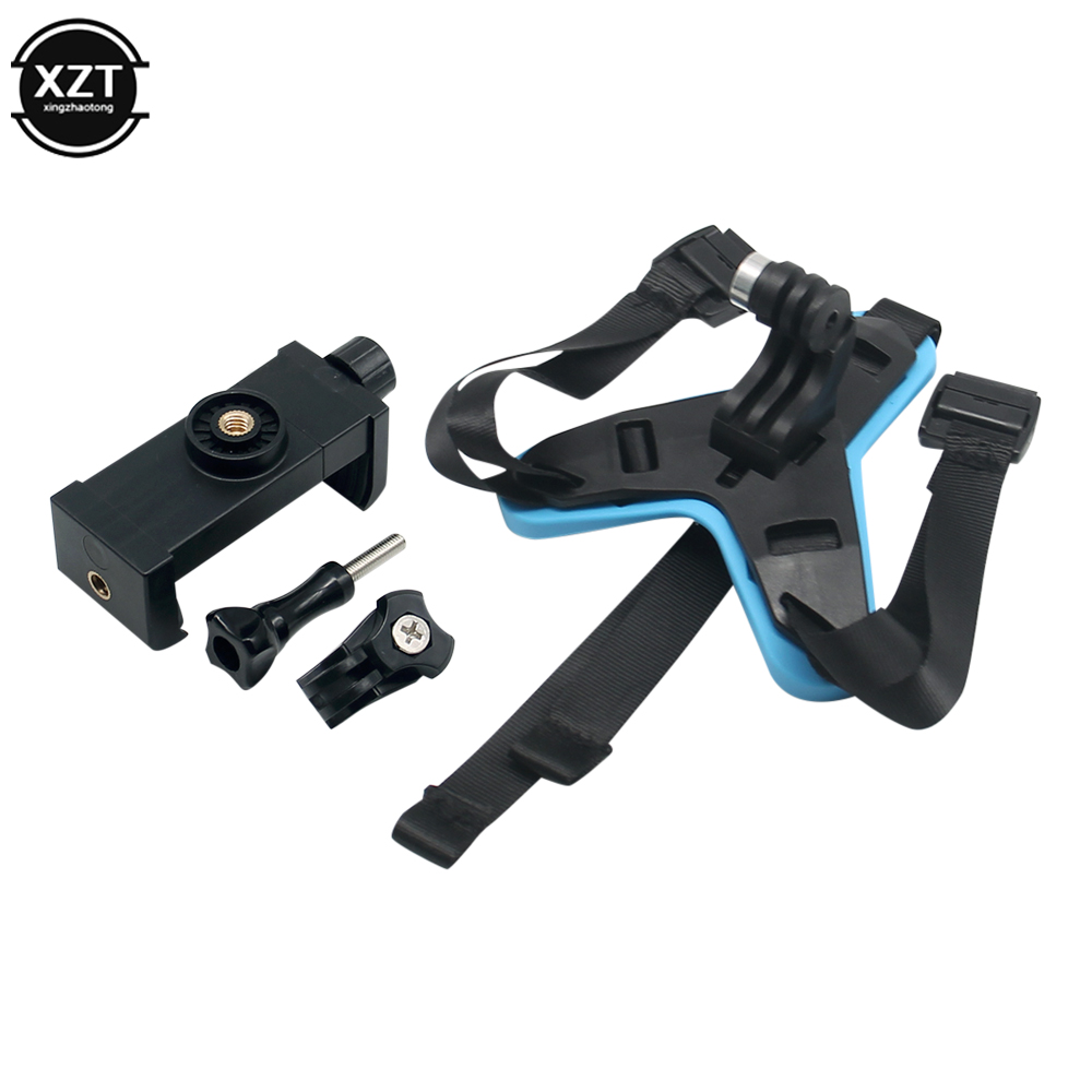Action Camera Motorcycle Helmet Mount - دراجة نارية خوذة الذقن حزام جبل