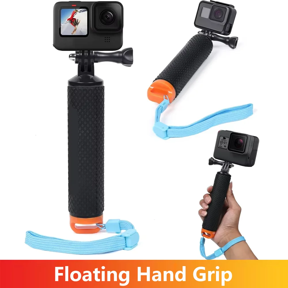 Action Camera Floating Handle Grip - عصا سيلفي مقاومة للماء مع مقبض