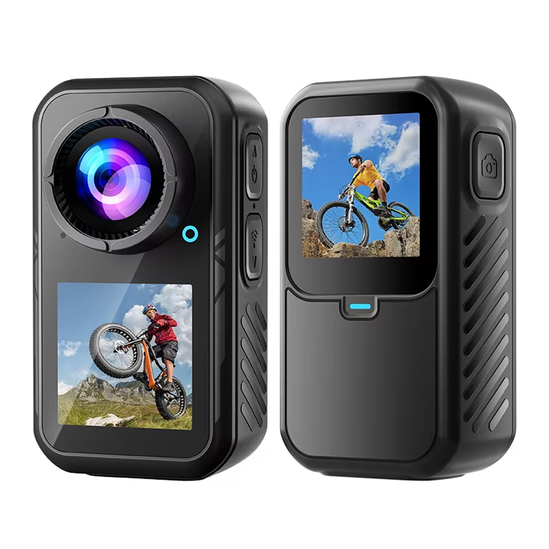 Action Camera 4K 60Fps Dual Screen - كاميرا أكشن للإبهام 5K30FPS بدون EIS،