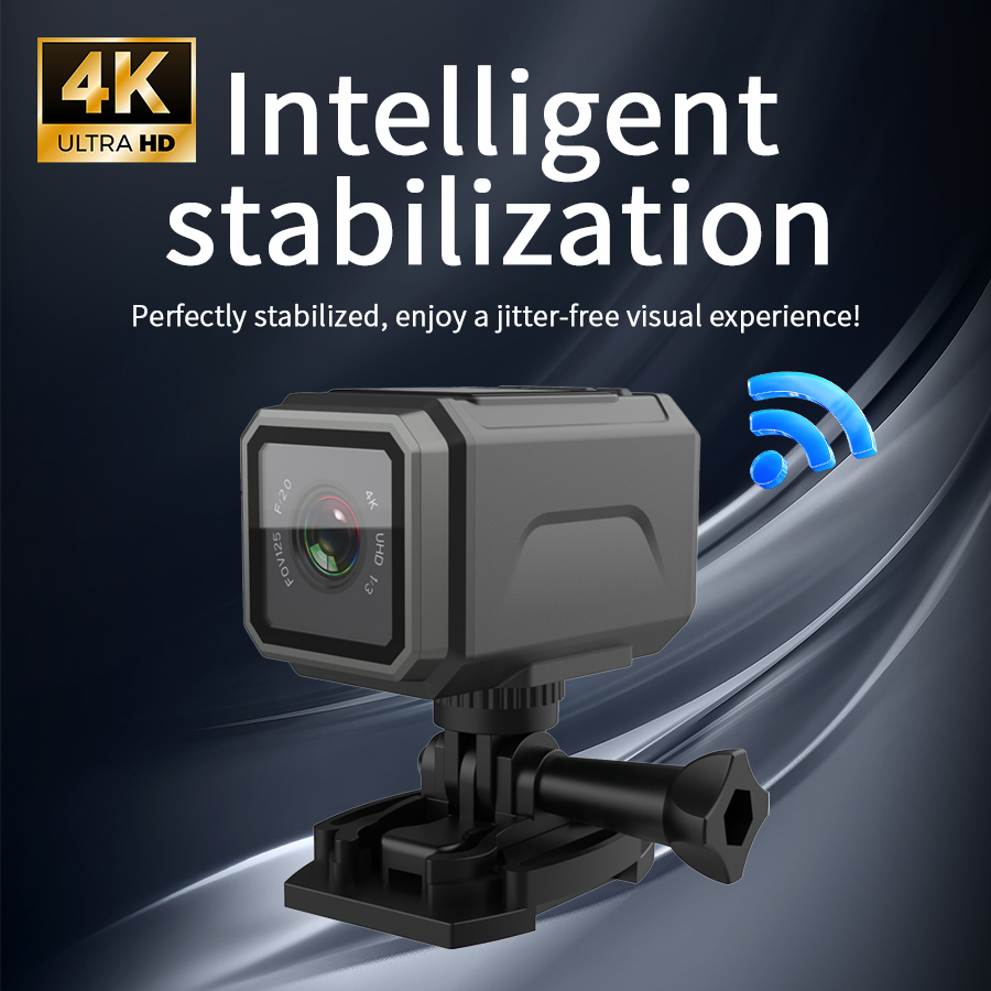 Action Camera Motorcycle Helmet Mount - كاميرا الحركة 4K EIS 125 °