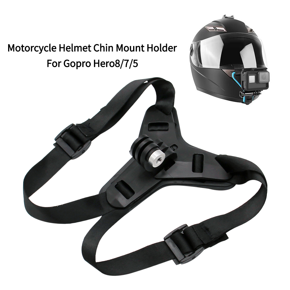 Action Camera Motorcycle Helmet Mount - كامل الوجه خوذة الذقن حامل جبل