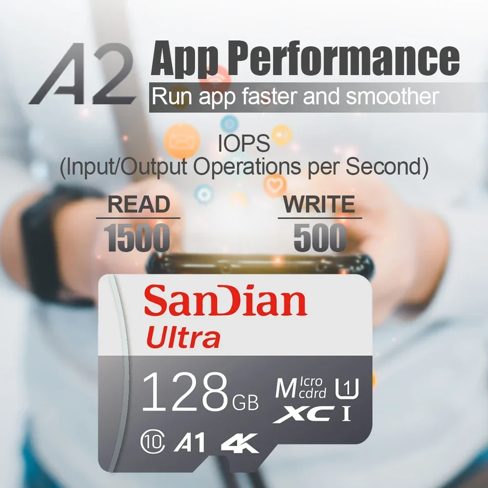 بطاقة ذاكرة Micro TF SD عالية  - مراجعة Action Camera Micro Sd Card 128Gb V30 وسعره