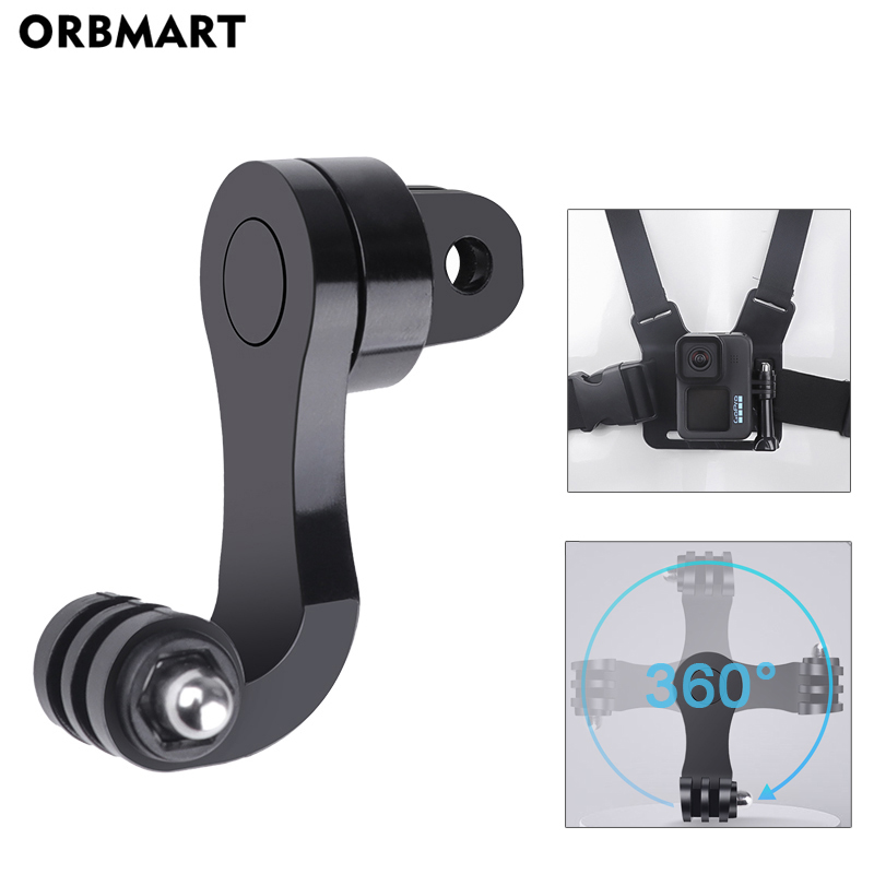 360 °   محول قوس عمودي ل GoPro - مراجعة Action Camera Motorcycle Helmet Mount وسعره
