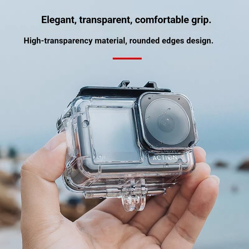 تحت الماء 60 متر مقاوم للماء ا - مراجعة Action Camera Diving Case Underwater 60M وسعره