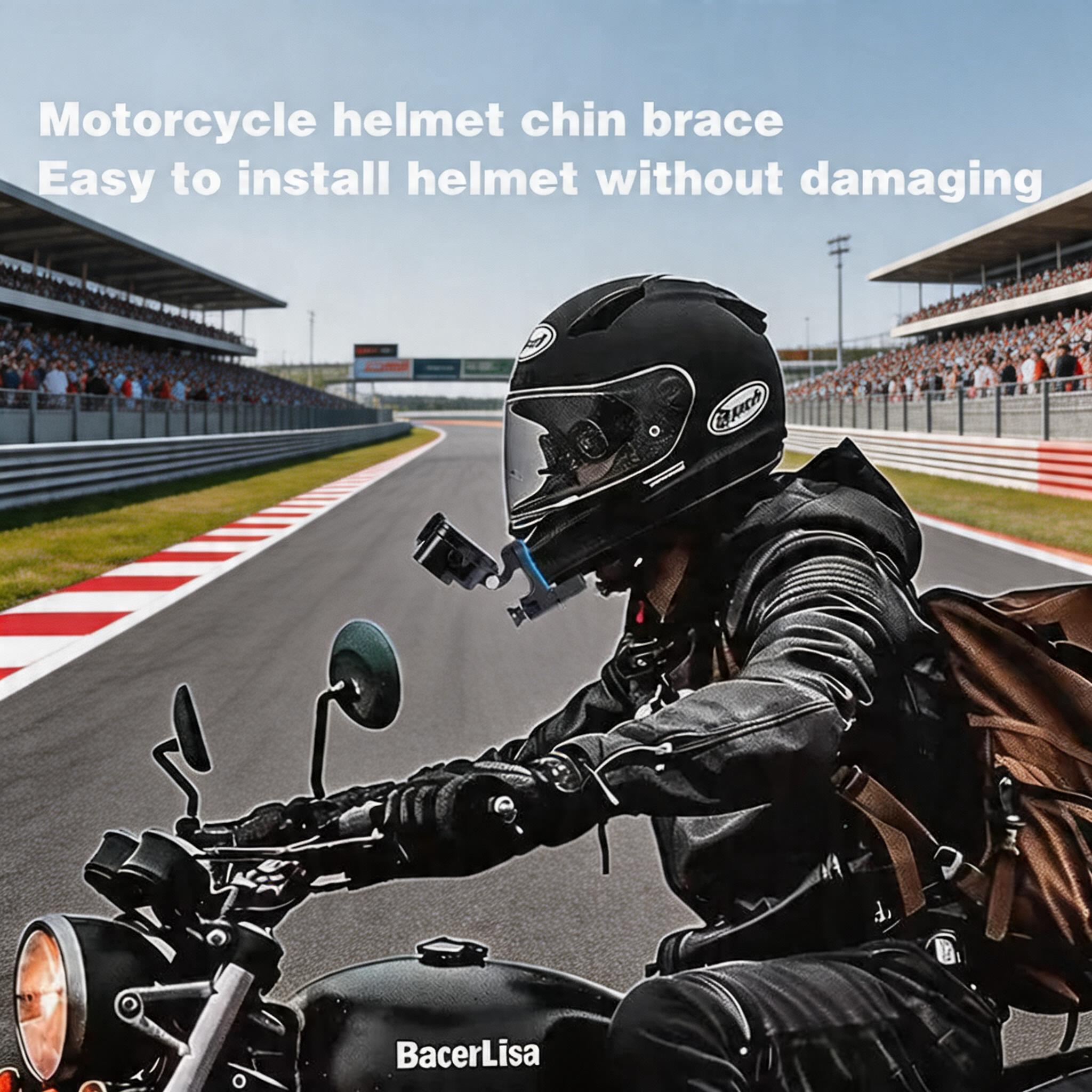 حامل ذقن لخوذة الدراجات الناري - مراجعة Action Camera Motorcycle Helmet Mount وسعره