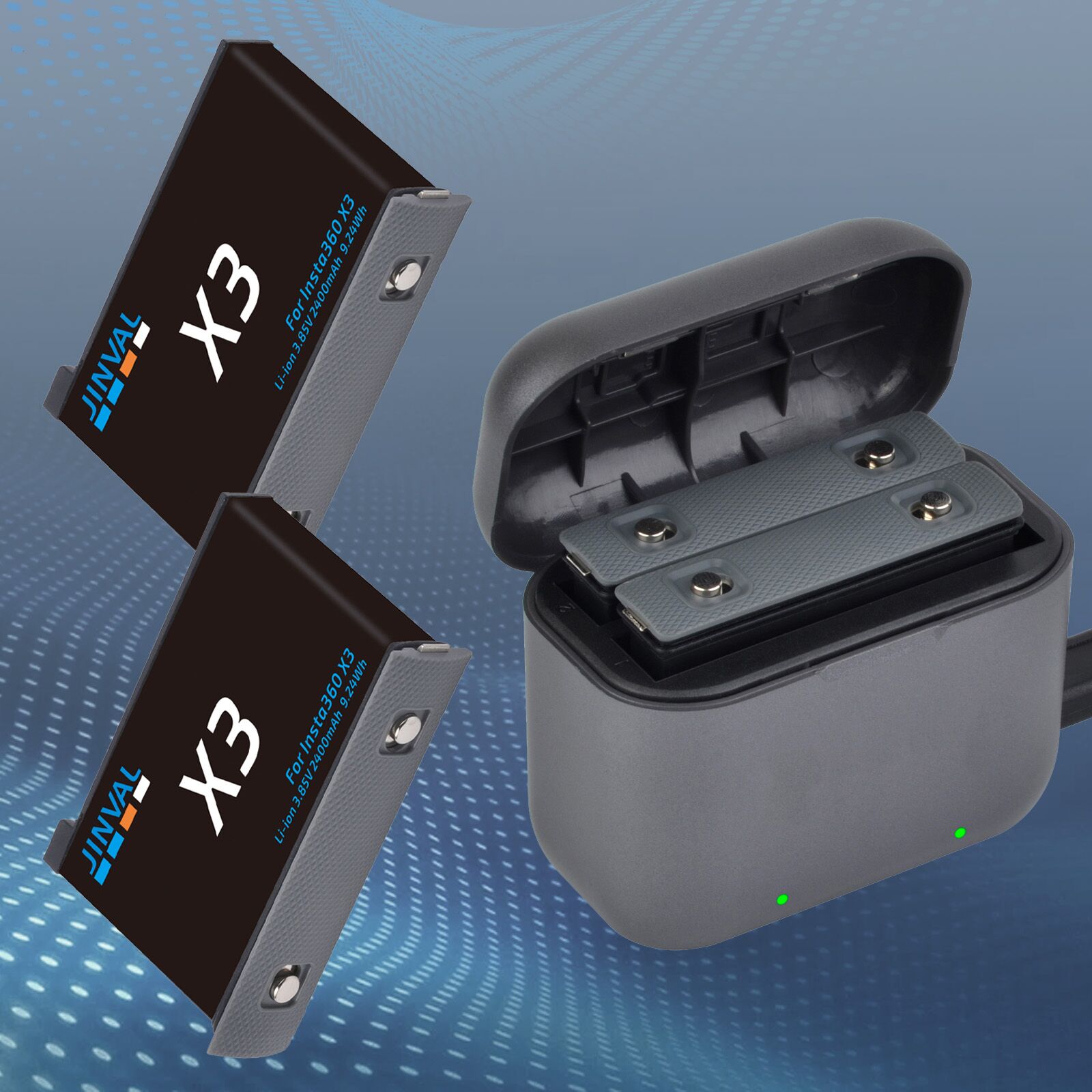 بطاريات بديلة لـ 360 X3، حزمة  - مراجعة Action Camera Battery Charger Dual Pack وسعره