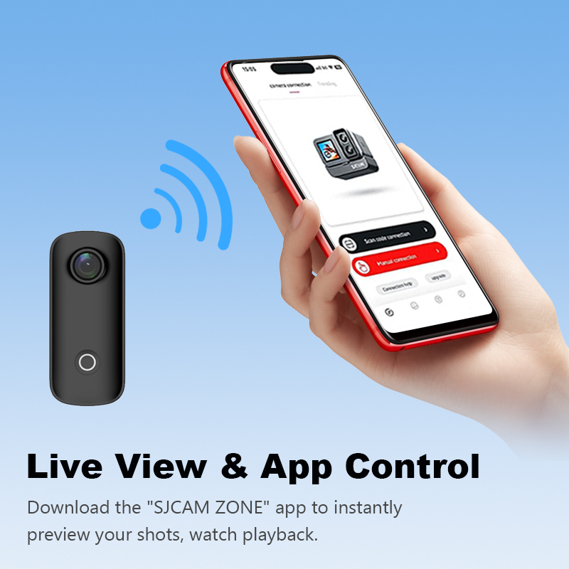 كاميرا الحركة SJCAM C100 Plus  - مراجعة Action Camera Waterproof 30M Without Case وسعره