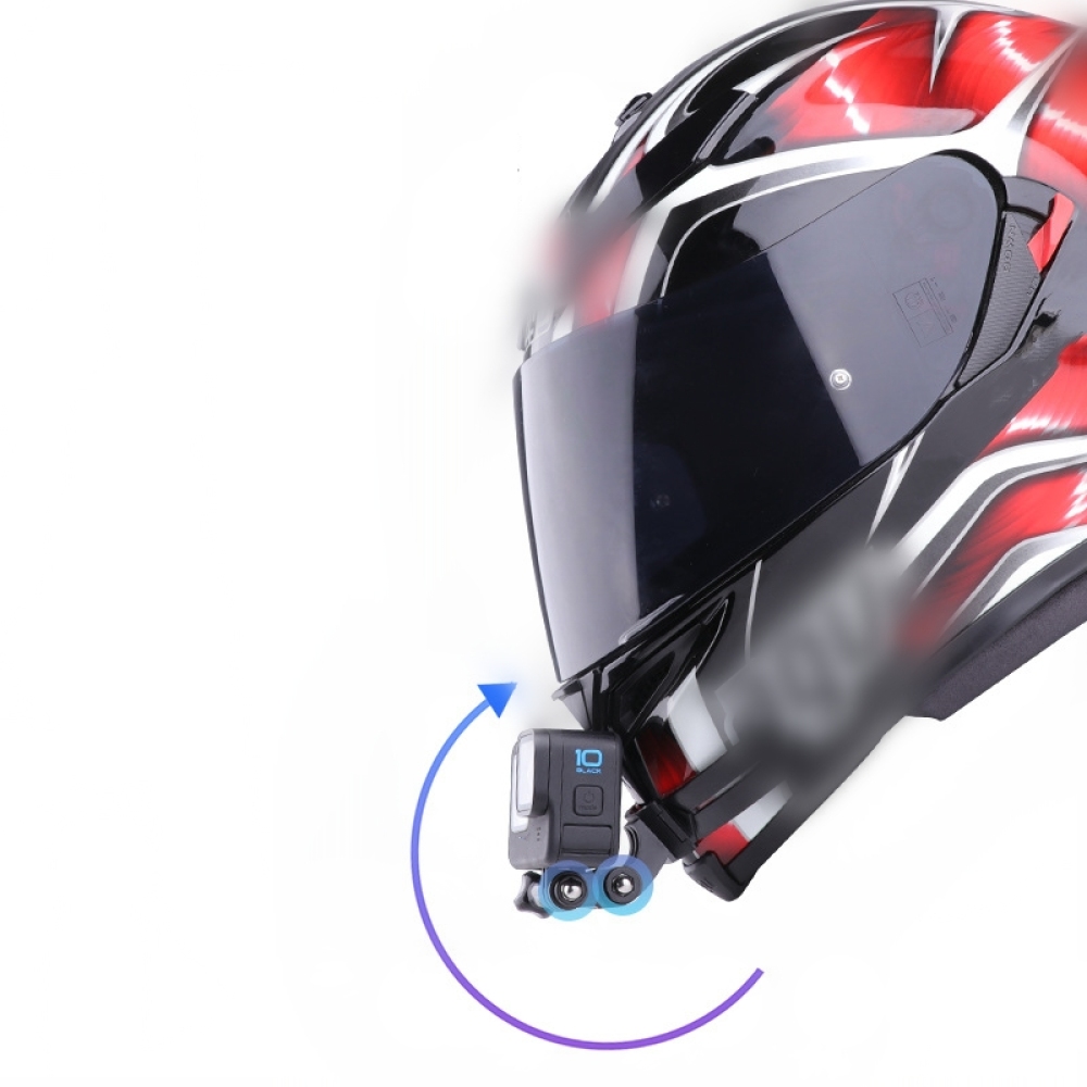 دراجة نارية خوذة الذقن جبل حام - مراجعة Action Camera Motorcycle Helmet Mount وسعره