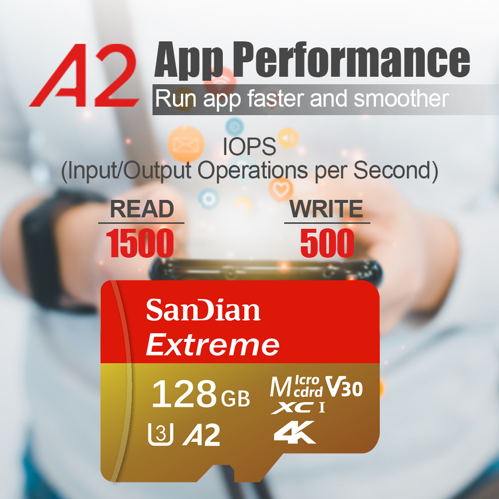 بطاقة ذاكرة مايكرو إس دي 128 ج - مراجعة Action Camera Micro Sd Card 128Gb V30 وسعره