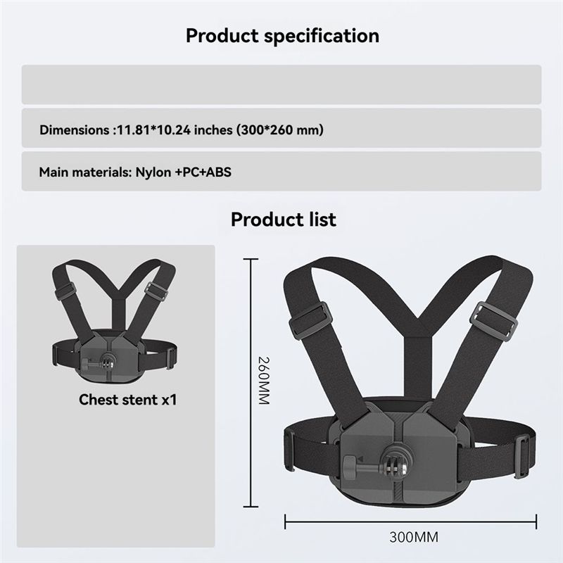 حزام صدر B92B لتثبيت الكاميرا  - مراجعة Action Camera Chest Strap Harness Mount وسعره
