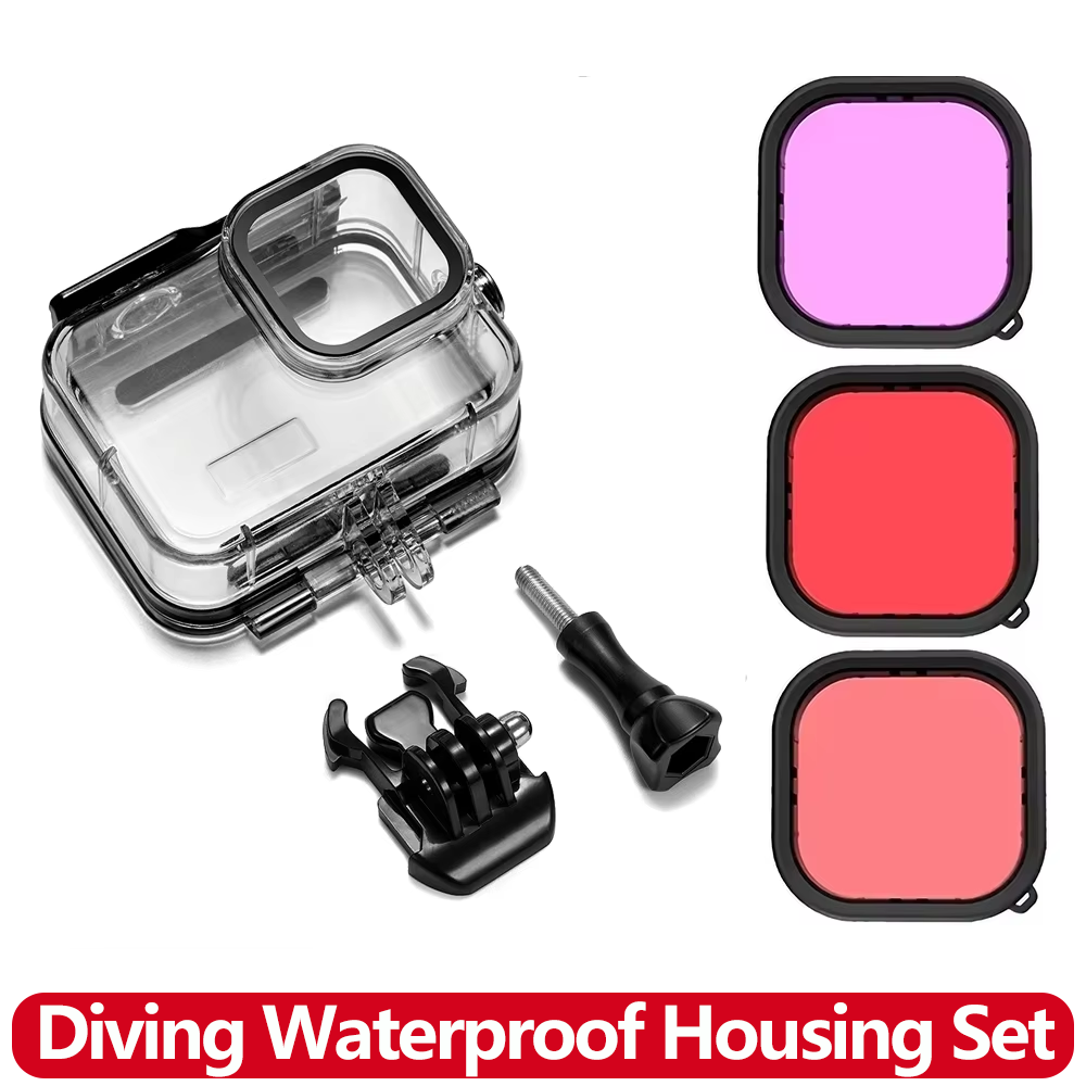 حافظة مقاومة للماء تحت الماء ب - مراجعة Action Camera Diving Case Underwater 60M وسعره