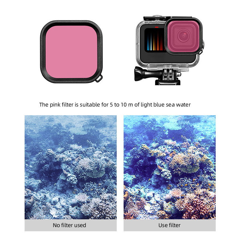 حافظة مقاومة للماء تحت الماء ب - مراجعة Action Camera Diving Case Underwater 60M وسعره