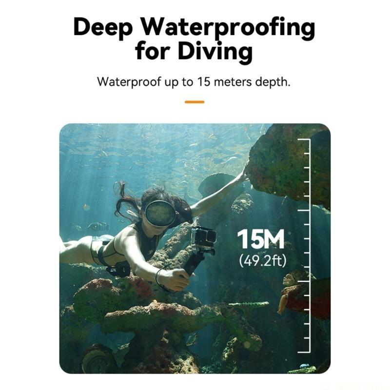 E56B قبضة اليد العائمة جبل متو - مراجعة Action Camera Floating Handle Grip وسعره