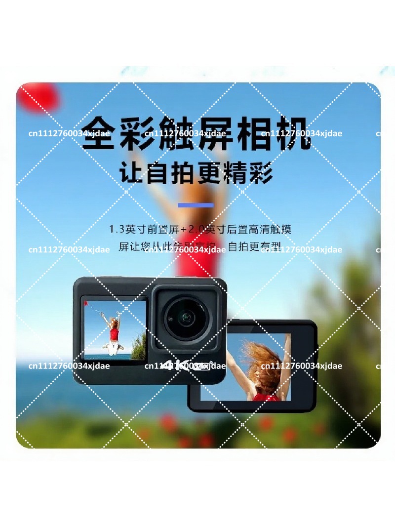 كاميرا أكشن بدقة 4K وسرعة 60 إ - مراجعة Action Camera 4K 60Fps Dual Screen وسعره