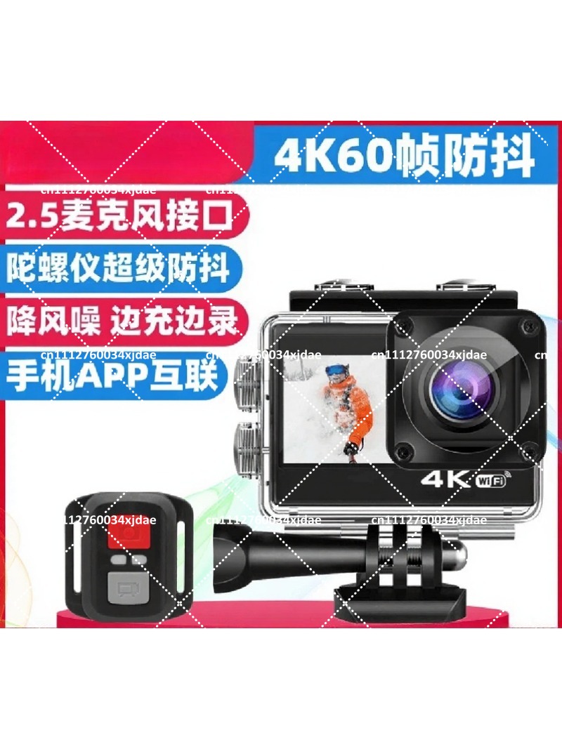 كاميرا أكشن بدقة 4K وسرعة 60 إ - مراجعة Action Camera 4K 60Fps Dual Screen وسعره
