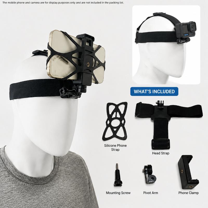 【مجموعة حامل هاتف محمول مع حزا - مراجعة Action Camera Chest Strap Harness Mount وسعره