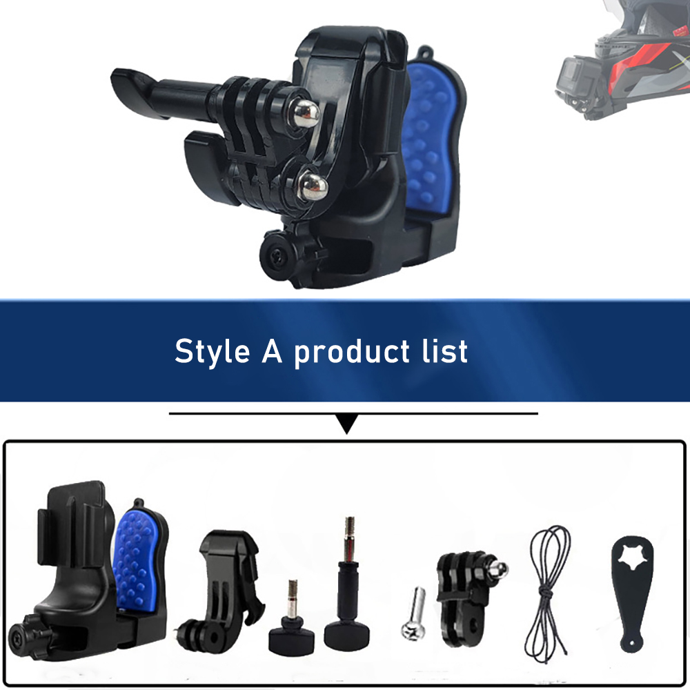 حامل هاتف قابل للفصل في ثلاث ث - مراجعة Action Camera Motorcycle Helmet Mount وسعره