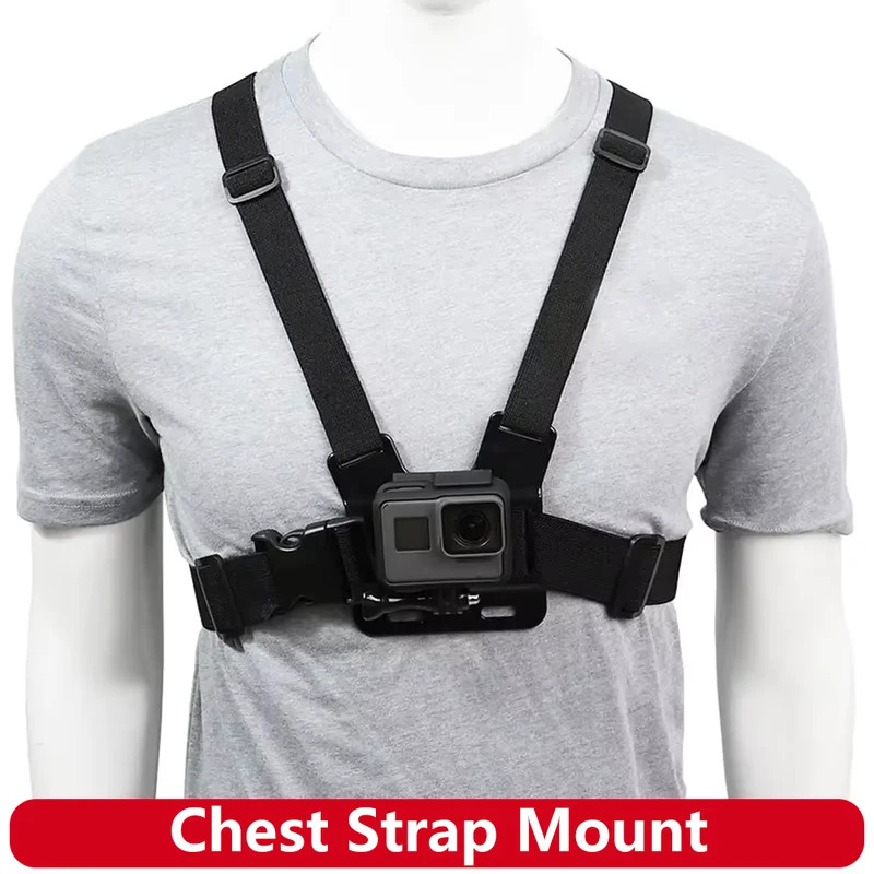 حزام صدر لتثبيت كاميرا جو برو  - مراجعة Action Camera Chest Strap Harness Mount وسعره