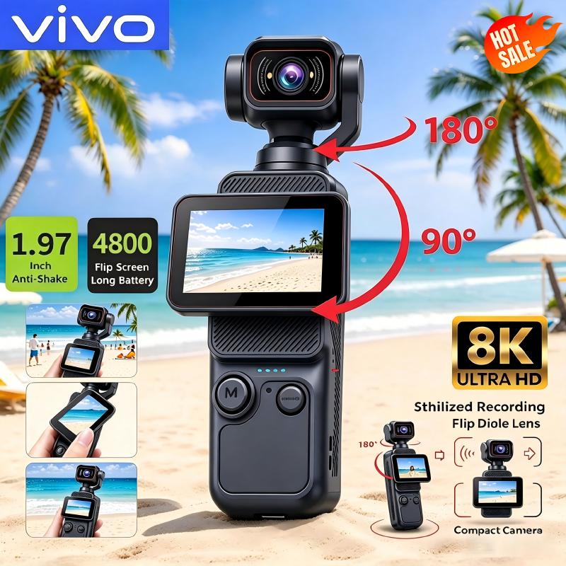 كاميرا فيفو المحمولة لتصوير ال - مراجعة Action Camera Optical Image Stabilization وسعره