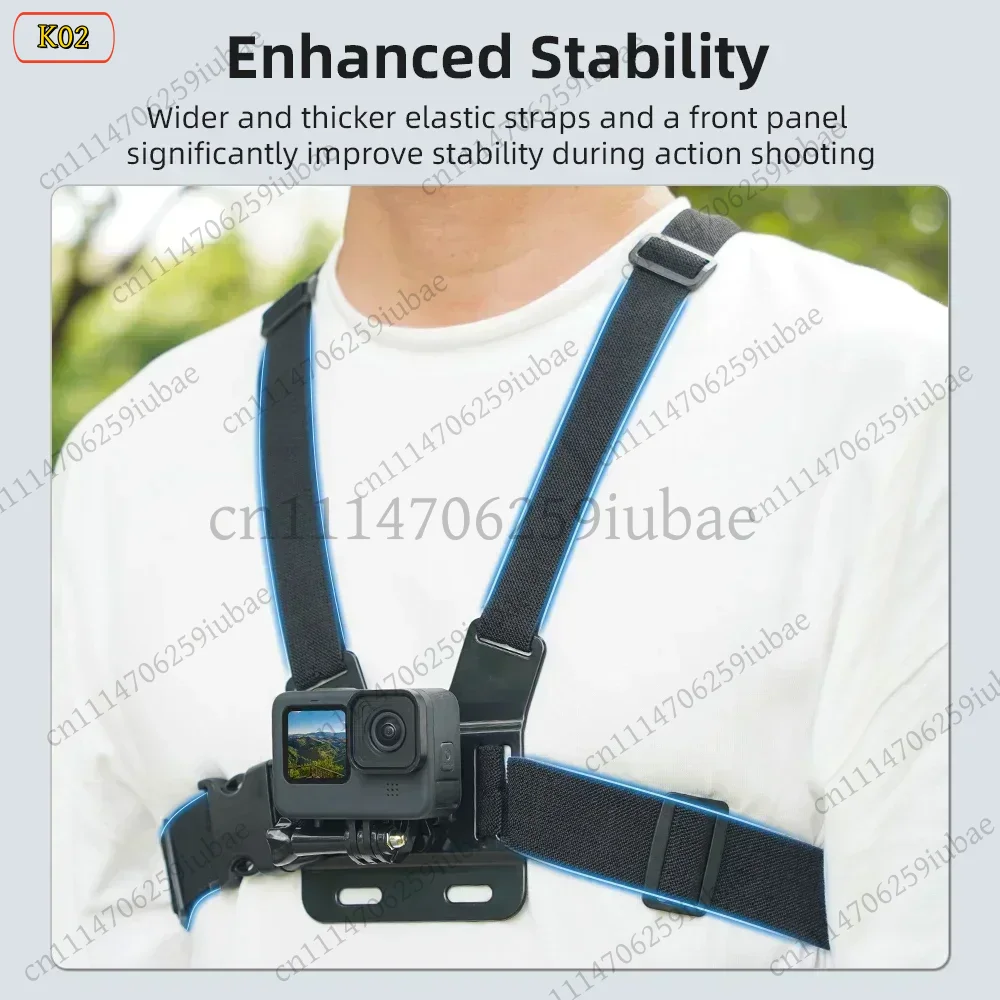 حزام تثبيت للصدر لكاميرا الأكش - مراجعة Action Camera Chest Strap Harness Mount وسعره