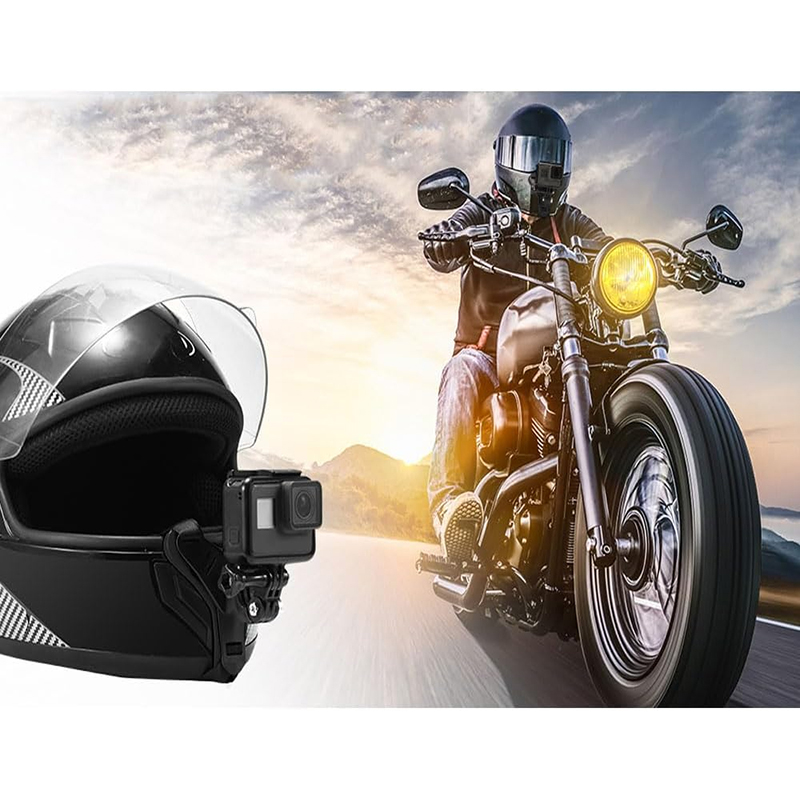 حامل هاتف وكاميرا أكشن للخوذة  - مراجعة Action Camera Motorcycle Helmet Mount وسعره