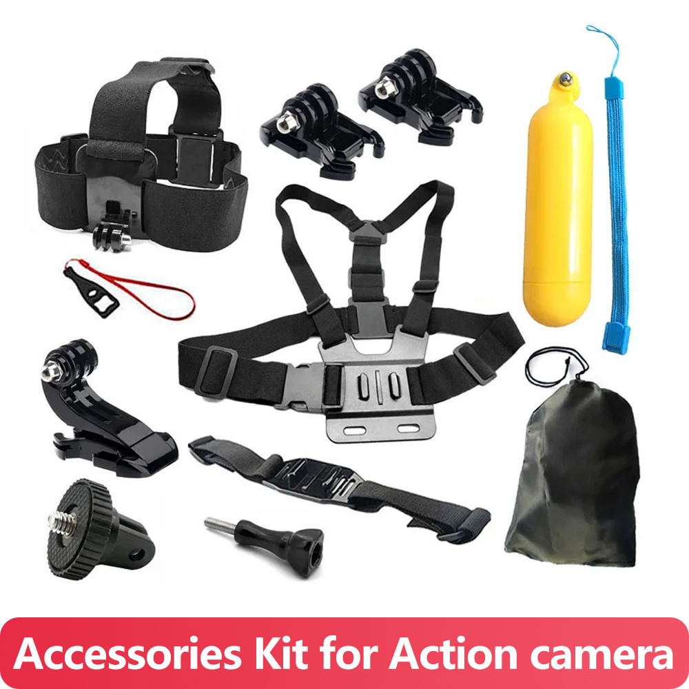 مجموعة الملحقات: حزام للصدر وا - مراجعة Action Camera Floating Handle Grip وسعره