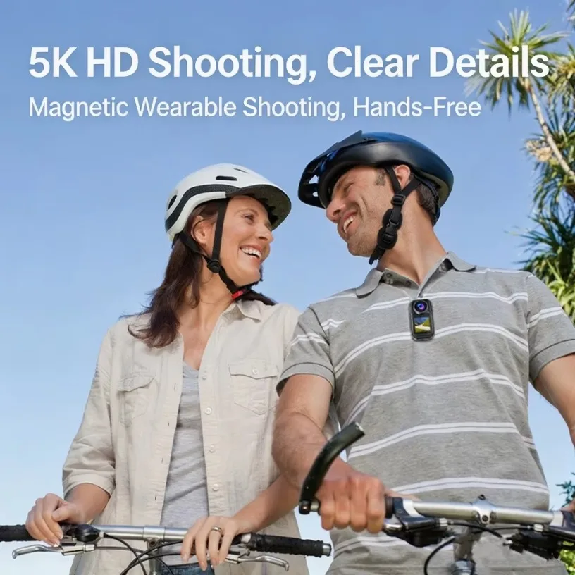 كاميرا أكشن للإبهام 5K30FPS بد - مراجعة Action Camera 4K 60Fps Dual Screen وسعره