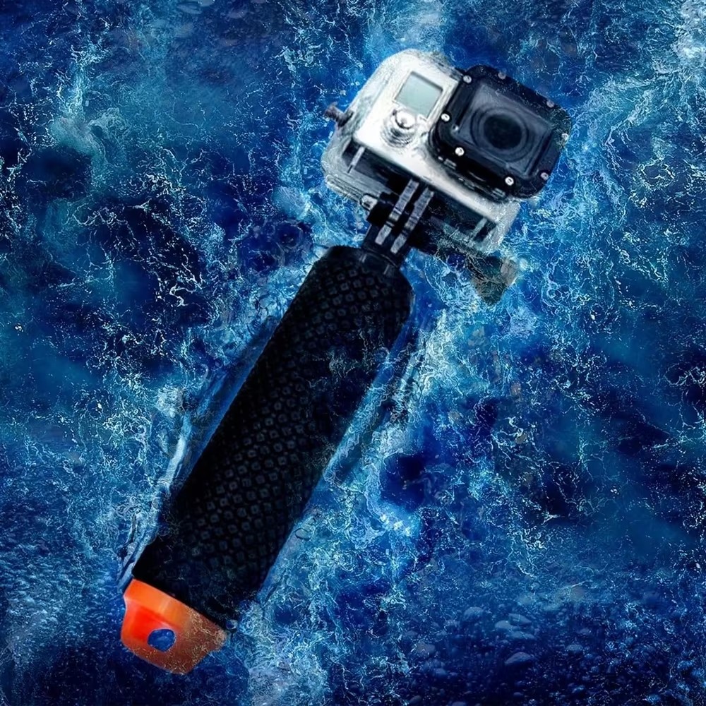 مقبض كاميرا تحت الماء مقاوم لل - مراجعة Action Camera Floating Handle Grip وسعره