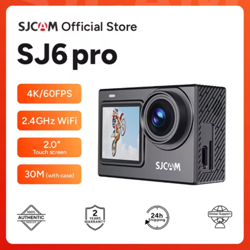 SJCAM SJ6 Pro 4K 60FPS شاشة مز - مراجعة Action Camera 4K 60Fps Dual Screen وسعره