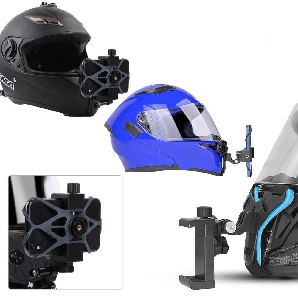 حامل هاتف لخوذة الدراجة الناري - مراجعة Action Camera Motorcycle Helmet Mount وسعره