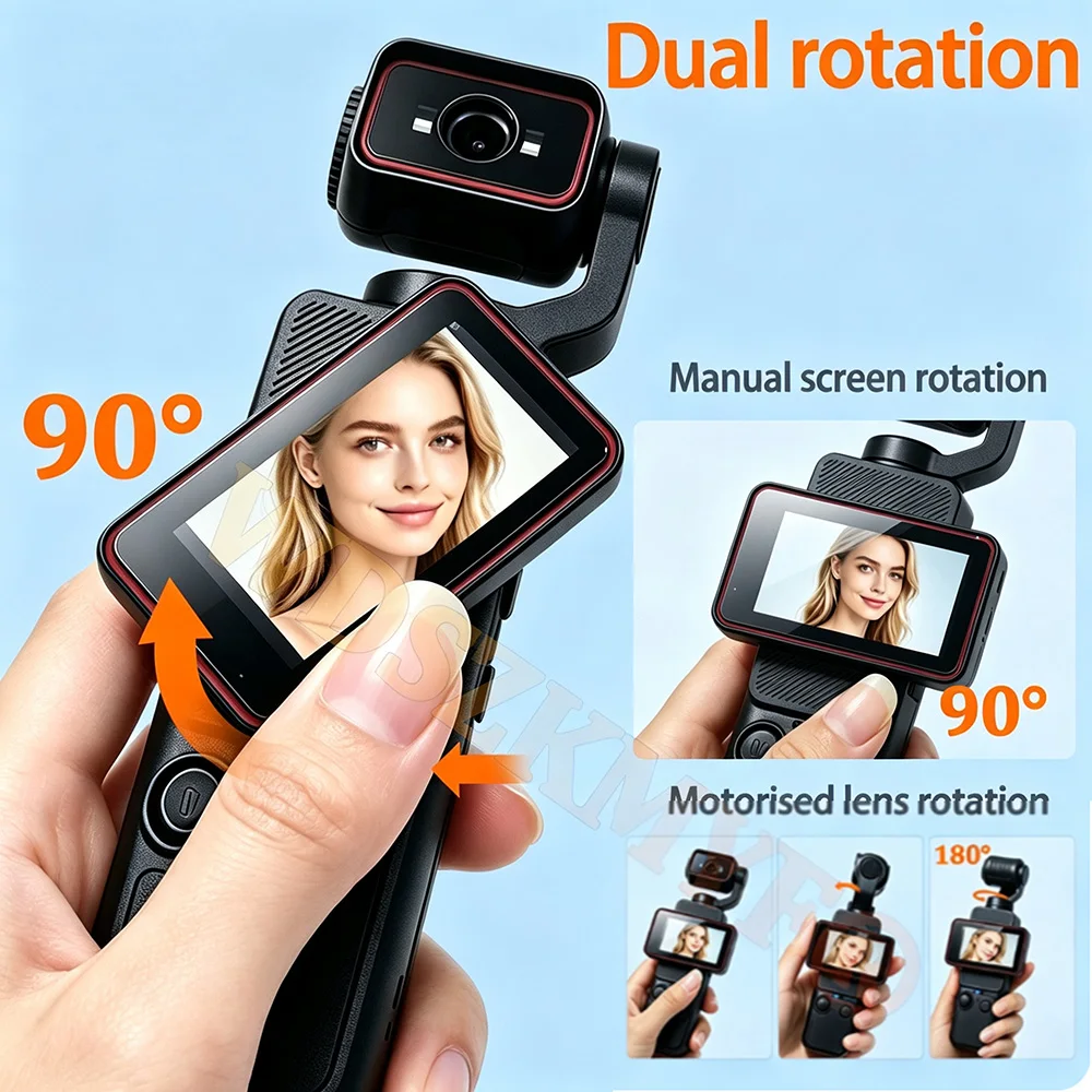 كاميرا أكشن محمولة جديدة 180 ° - مراجعة Action Camera Optical Image Stabilization وسعره