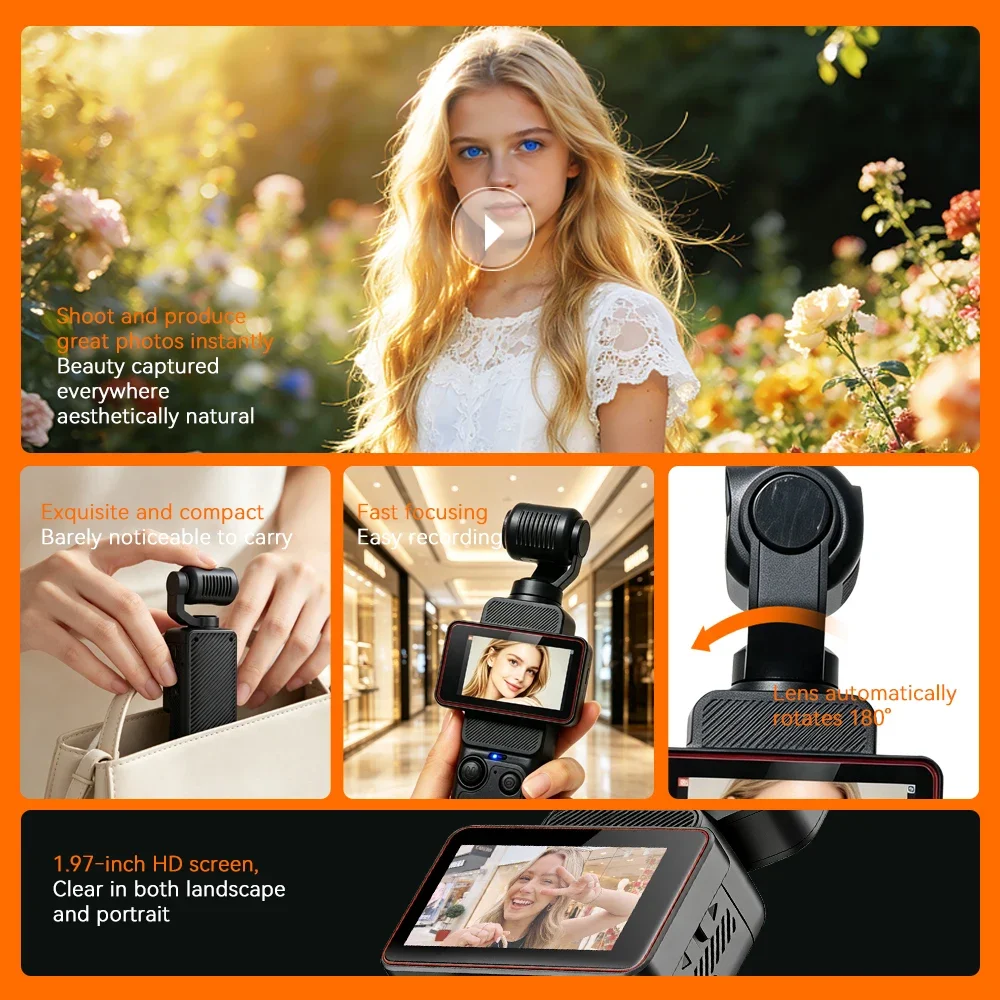 كاميرا أكشن 1080p 180 °   كامي - مراجعة Action Camera Optical Image Stabilization وسعره