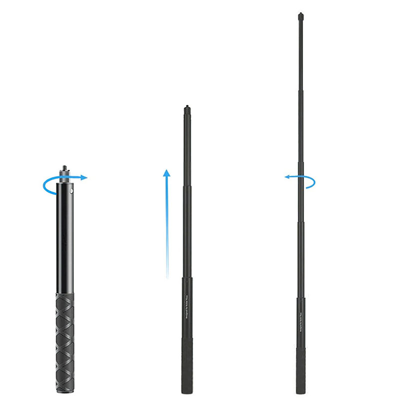 عصا سيلفي غير مرئية لكاميرات I - مراجعة Action Camera Selfie Stick Invisible وسعره