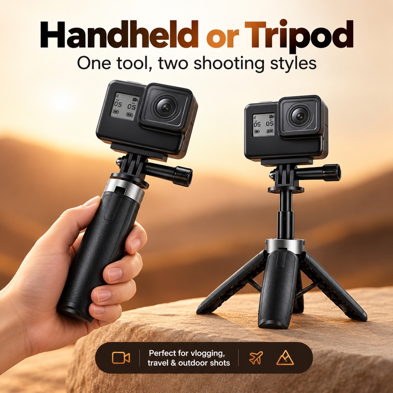 حامل ثلاثي القوائم X30 متوافق  - مراجعة Action Camera Selfie Stick Invisible وسعره