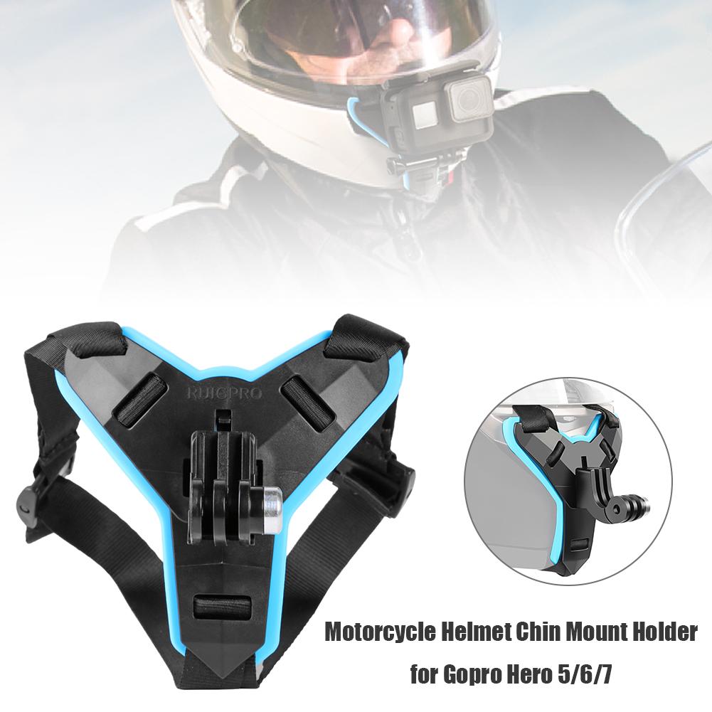 دراجة نارية خوذة حزام جبل الجب - مراجعة Action Camera Motorcycle Helmet Mount وسعره