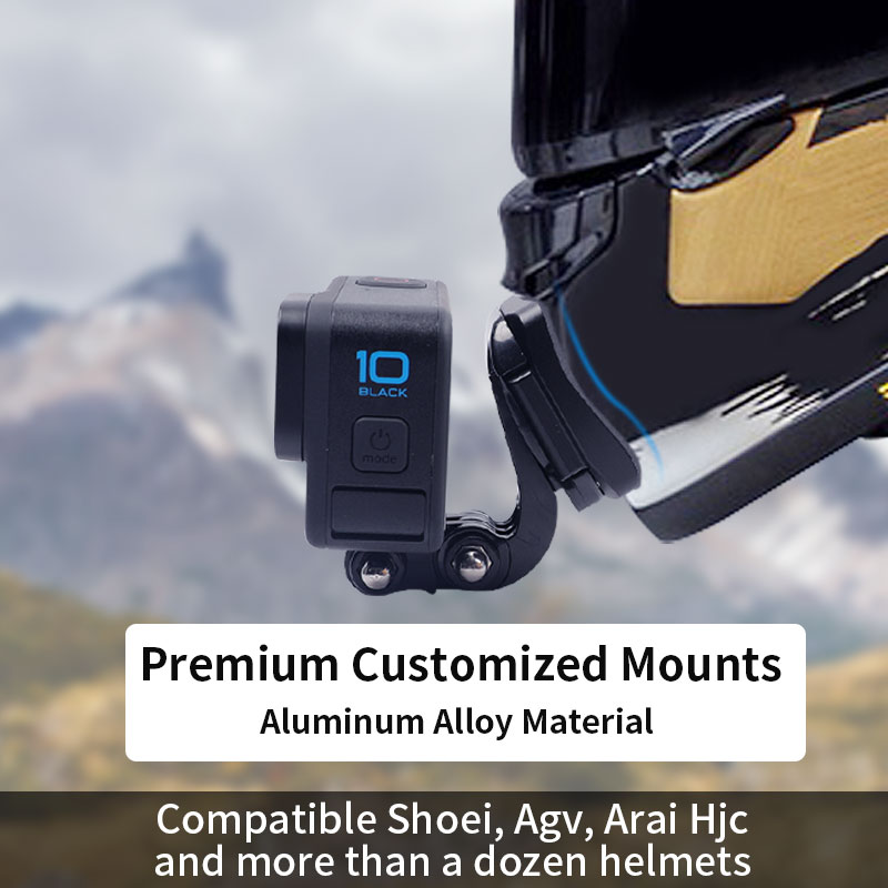 خوذة دراجة نارية مخصصة ممتازة  - مراجعة Action Camera Motorcycle Helmet Mount وسعره