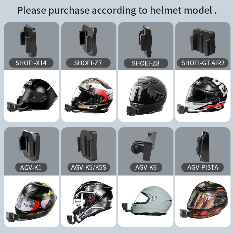 خوذة دراجة نارية مخصصة ممتازة  - مراجعة Action Camera Motorcycle Helmet Mount وسعره