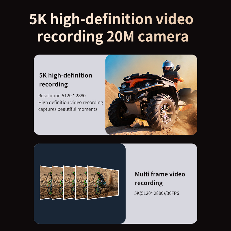 كاميرا الحركة 5K 30M مقاومة لل - مراجعة Action Camera Optical Image Stabilization وسعره