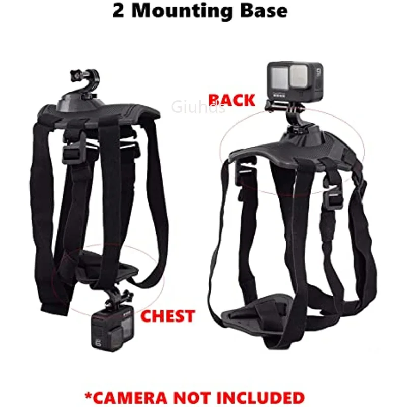 قابل للتعديل جلب الكلب الفرقة  - مراجعة Action Camera Chest Strap Harness Mount وسعره