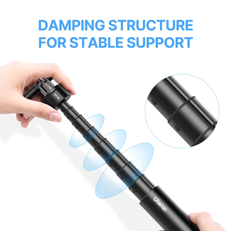 Ulanzi Go-Quick II 59 بوصة عصا - مراجعة Action Camera Selfie Stick Invisible وسعره