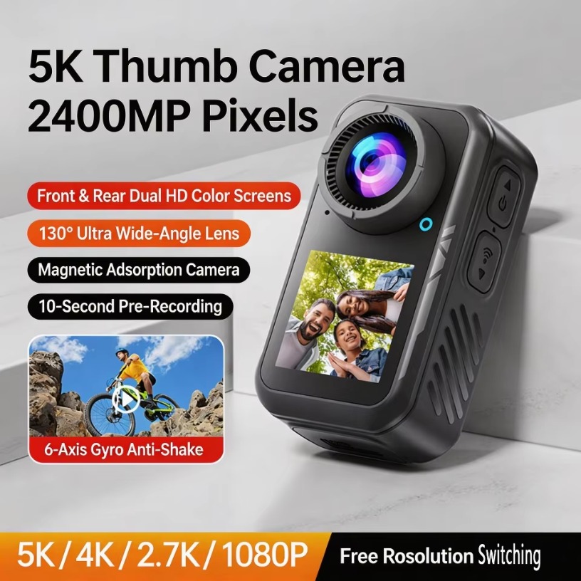 كاميرا أكشن صغيرة 4K 60 إطارًا - مراجعة Action Camera Optical Image Stabilization وسعره