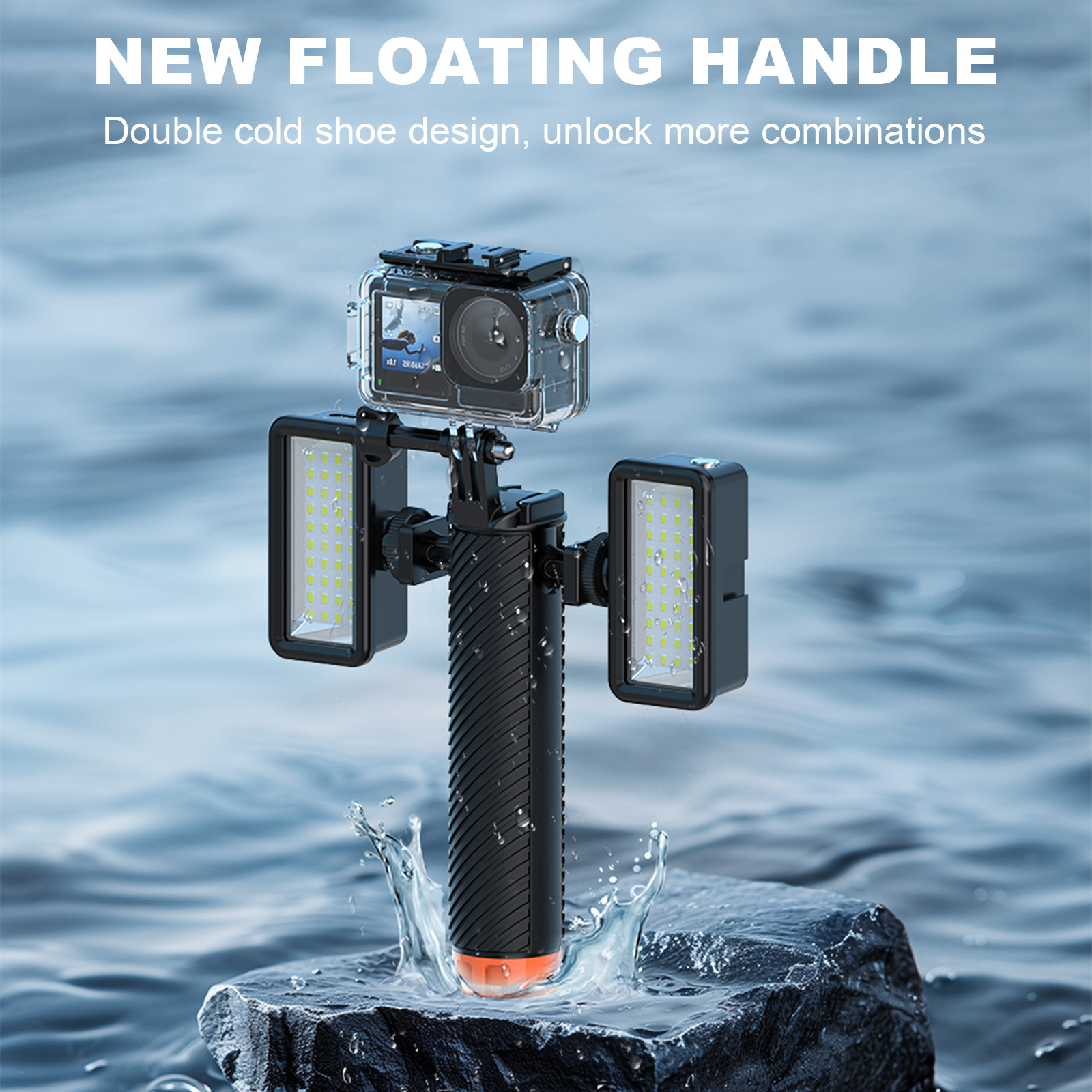 مقبض يد عائم لكاميرات Insta360 - مراجعة Action Camera Floating Handle Grip وسعره